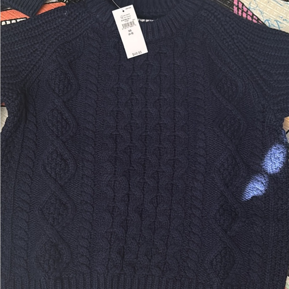 GAP Navy Cable Knit Sweater